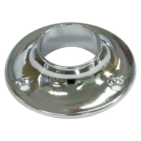 Häfele Round Rail End Support in chrome