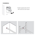 DressCode Oval Rail End Support Material: Zinc Alloy Finish: Nickel Plated Area of Application: Can be combined with all OVA wardrobe rails 30 x 15 mm Installation: On side panel inside the cabinet or on the Häfele Dresscode aluminium frame system Hafele