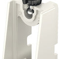DressCode Wardrobe Rail end Support Material: Zinc Alloy Finish: Grey, White Suitable for: For rectangular wardrobe rail 34 x 18 mm Installation: On side panel inside the cabinet or on the Häfele Dresscode aluminium frame system Hafele