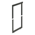 DressCode Aluminium Frame System Area of application: For individual or walk-in wardrobes and shelf systems Material: Aluminium Finish: Powder Coated Version: The side components can be illuminated with Häfele Loox LED strip lights, can be combined with H