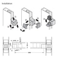 DressCode Shelf Cube Set Area of application: For holding shelves in aluminium frame systems Material: Shelf support: Zinc alloyShelf cube and boss insert: Plastic Finish: Shelf support: GalvanisedBoss insert: Black Installation: For clipping in Supplied
