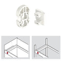 DressCode Adapter for Customised Wooden Panel Area of application: For connecting the pull out frame with self-manufactured wooden panels Material: Plastic Finish: White Installation: For plug fitting without tools Supplied With: 2 Snap-in Elements2 Clamp