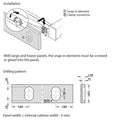 DressCode Adapter for Customised Wooden Panel Area of application: For connecting the pull out frame with self-manufactured wooden panels Material: Plastic Finish: White Installation: For plug fitting without tools Supplied With: 2 Snap-in Elements2 Clamp