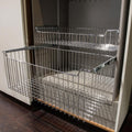 Häfele Starax Pull-Out Wire Basket in polished chrome