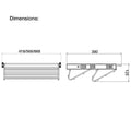 Starax Pull-out Shoe Rack Area of application: Pull-out shoe rack, full extension Material: Steel Finish: Chrome polished Capacity: 45 kg Carcase width: 450 mm600 mm900 mm Depth: 130 mm Dimensions (D x W): 130 x 450 mm130 x 600 mm130 x 900 mm Basket Dimen