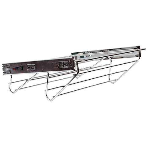 Starax Pull-Out Shoe Rack — Polished Chrome