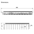 Starax Pull-Out Tie Rail Rack Area of application: Pull-out tie rail Material: Steel Finish: Chrome polished Length: 390 mm Version: Right HandLeft Hand Packing: 1 set (includes runner) Hafele