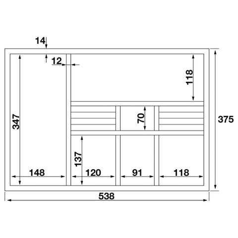 Drawer Insert With Ring Holder