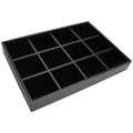 Drawer Insert Material: Exterior: Artificial leather Interior: Felt Finish: Black Version: With 12 compartments Dimensions (W x D x H): 538 x 375 x 68 mm Hafele