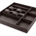 Night Multipurpose Tray Dimension: 400mm x 410mm440mm x 410mm Finish: Moka Brown NOTE: Available 4-6 weeks from order placement. Hafele