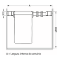 Kesseböhmer Conero Trouser Rack Pull-Out in black