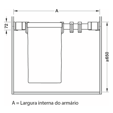 Kesseböhmer Conero Trouser Rack Pull-Out in black