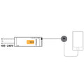 USB Charger Station Cover Ring: Round or Square Material/ Finish: Plastic, Matt BlackPlastic, Matt Nickel Plated Installation: For mounting in drilled hole, for clamp fixing Drill hole Ø: 35 mm Output voltage: 5 V Output Current: 2 A Power Consumption: 3M