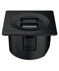 Black USB Charger Station Square Housing