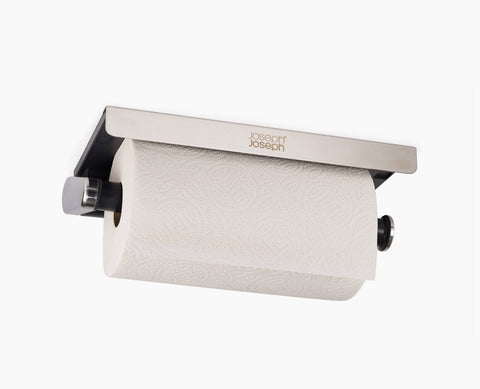 RollGrip™ Under-Shelf Stainless-Steel Kitchen Roll Holder