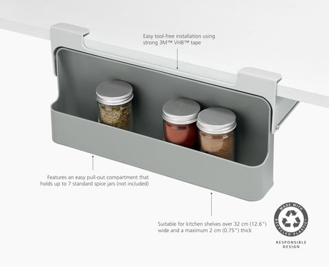 CupboardStore™ Under-Shelf Spice Rack