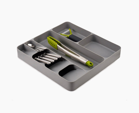 DrawerStore™ Grey Cutlery, Utensil & Gadget Organiser