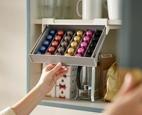 CupboardStore™ Grey Under-shelf Coffee Pod Drawer