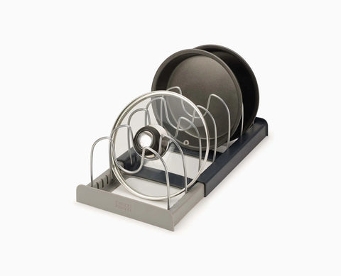 DrawerStore™ Grey Expanding Cookware Organiser