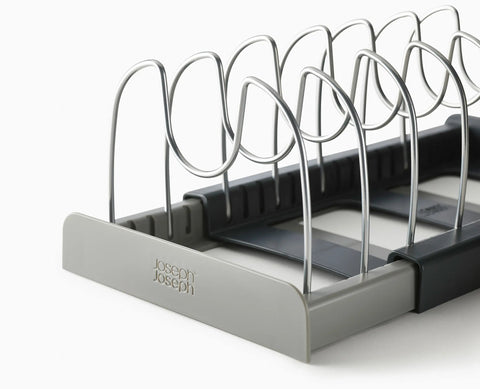 DrawerStore™ Grey Expanding Cookware Organiser