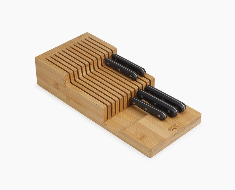 DrawerStore™ Bamboo Large 2-tier Knife Organiser