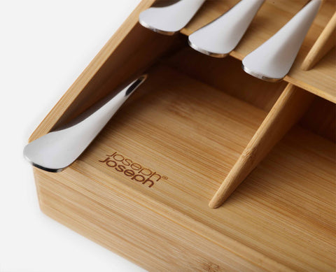 DrawerStore™ Bamboo Large Cutlery Organiser