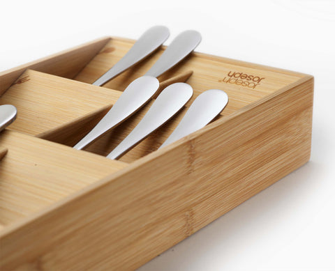 DrawerStore™ Bamboo Large Cutlery Organiser