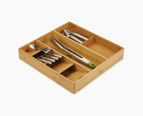 DrawerStore™ Bamboo Cutlery, Utensil & Gadget Organiser