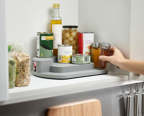 CupboardStore™ Grey Rotating Organiser