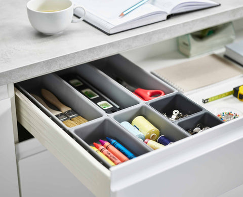 Blox™ 7-piece Grey Drawer Organiser Set