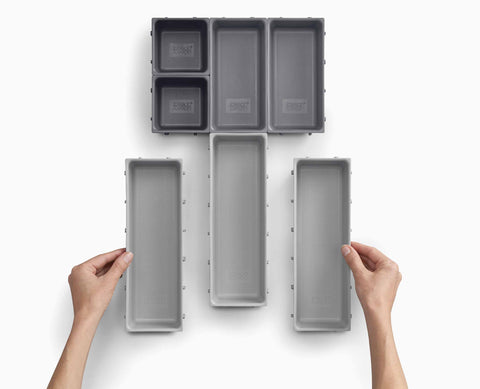 Blox™ 7-piece Grey Drawer Organiser Set
