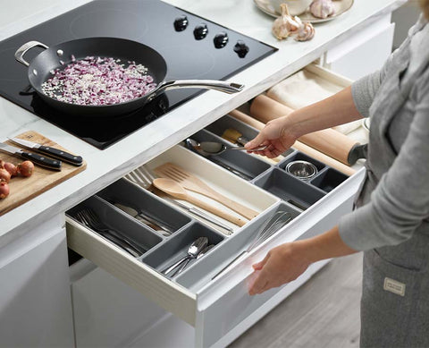 Blox™ 10-piece Grey Drawer Organiser Set
