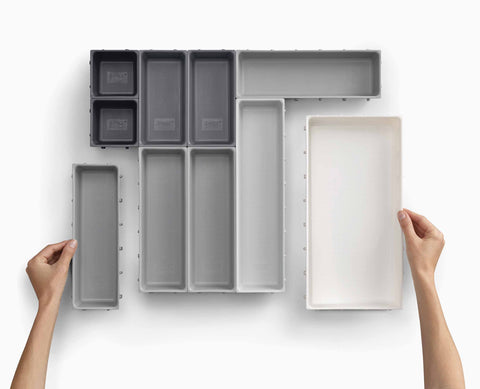 Blox™ 10-piece Grey Drawer Organiser Set