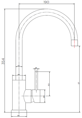 Gooseneck Sink Mixer