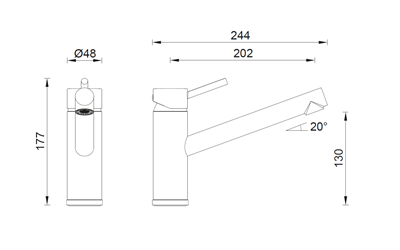 Gareth Ashton Lucia 3k1 Round Mixer Chrome
