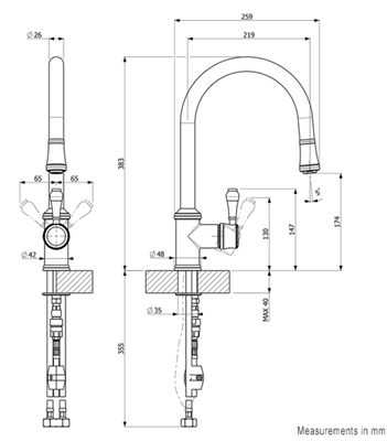 Provincial 400674 Single Lever Mixer