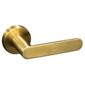 Seacliff Lever Handle. Features: Hollow stainless steel handleStainless steel rose cover and diecast base Concealed through-bolt rose fixing press fit rose cover Finish: Satin stainless steelPolished stainless steelSatin brassAntique brassGraphite black D