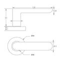 Häfele Seacliff Lever Handle in satin brass