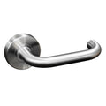 Prevelly Hollow Lever Handle Features: Solid stainless steel handleStainless steel rose cover and diecast baseConcealed through-bolt rose fixing Press fit rose cover Finish: Satin stainless steelPolished stainless steelSatin brassAntique brassGraphite bla