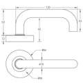 Häfele Prevelly Hollow Lever Handle in satin stainless steel
