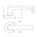 Häfele Torquay Lever Handle in graphite black