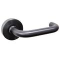 Prevelly Hollow Lever Handle Features: Solid stainless steel handleStainless steel rose cover and diecast baseConcealed through-bolt rose fixing Press fit rose cover Finish: Satin stainless steelPolished stainless steelSatin brassAntique brassGraphite bla