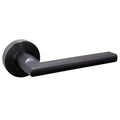 Bronte Lever Handle Features: Solid stainless steel handleStainless steel rose cover and diecast baseConcealed through-bolt rose fixing Press fit rose cover Finish: Satin stainless steelGraphite black Door thickness: Passage 32 - 50Privacy 32 - 42 Spindle