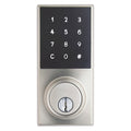 Digital Deadbolt, Touchscreen with key override Features: Digital Touchscreen with thumbturn locking on the insidetouch to activate and touch to lockHolds up to 25 user codesVacation mode (deactivates all user codes temporarily)Auto-locking with adjustabl
