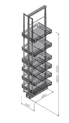 Krome Pantry Unit Soft Closing Kit