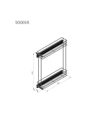 Krome Side Mounted Pull Out Soft Close
