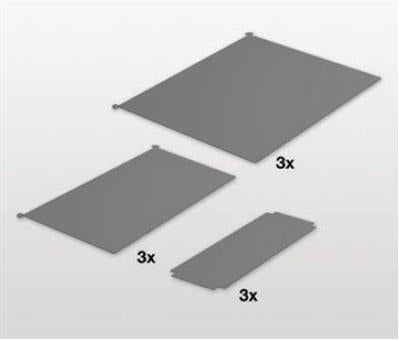 Peka Pleno Plus Libell non-slip mat set, 600mm, for larder unit pull-out shelves