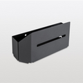 Peka anthracite dustpan and brush holder, a wall-mounted metal holder for a dustpan and hand brush