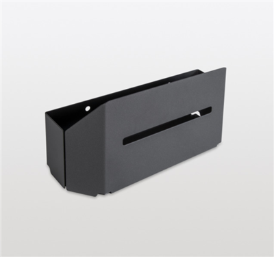Peka anthracite dustpan and brush holder, a wall-mounted metal holder for a dustpan and hand brush
