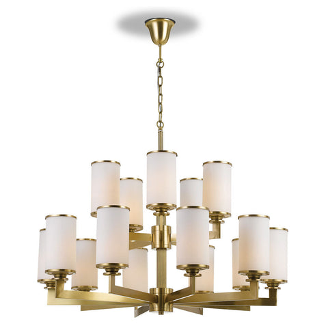 AHERN 15 LIGHTS PENDANT SOLID BRASS